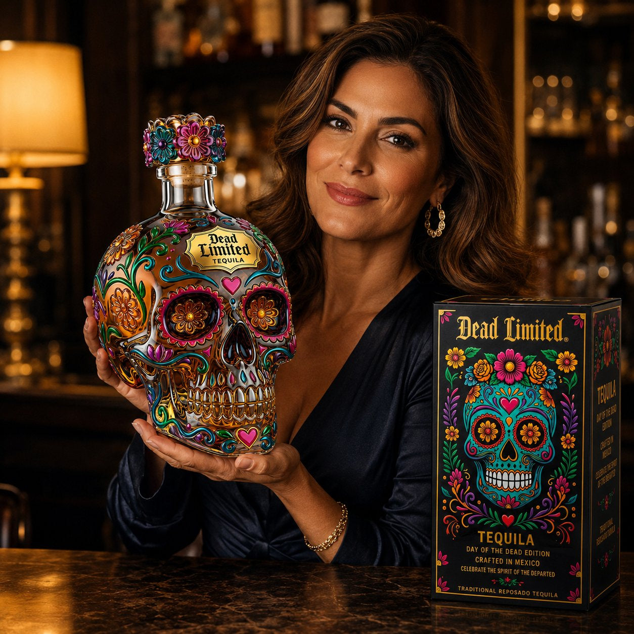 Limited Edition Day of the Dead Tequila Bottle