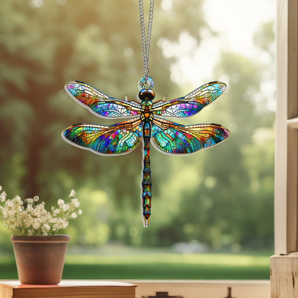 Dragonfly Suncatcher Hanging Sign MLN4305AS