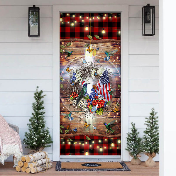 Christ Hummingbird Door Cover