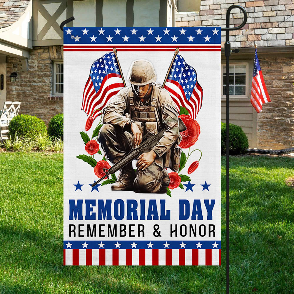 Memorial Day Veteran Remember And Honor Flag NTT05TTH