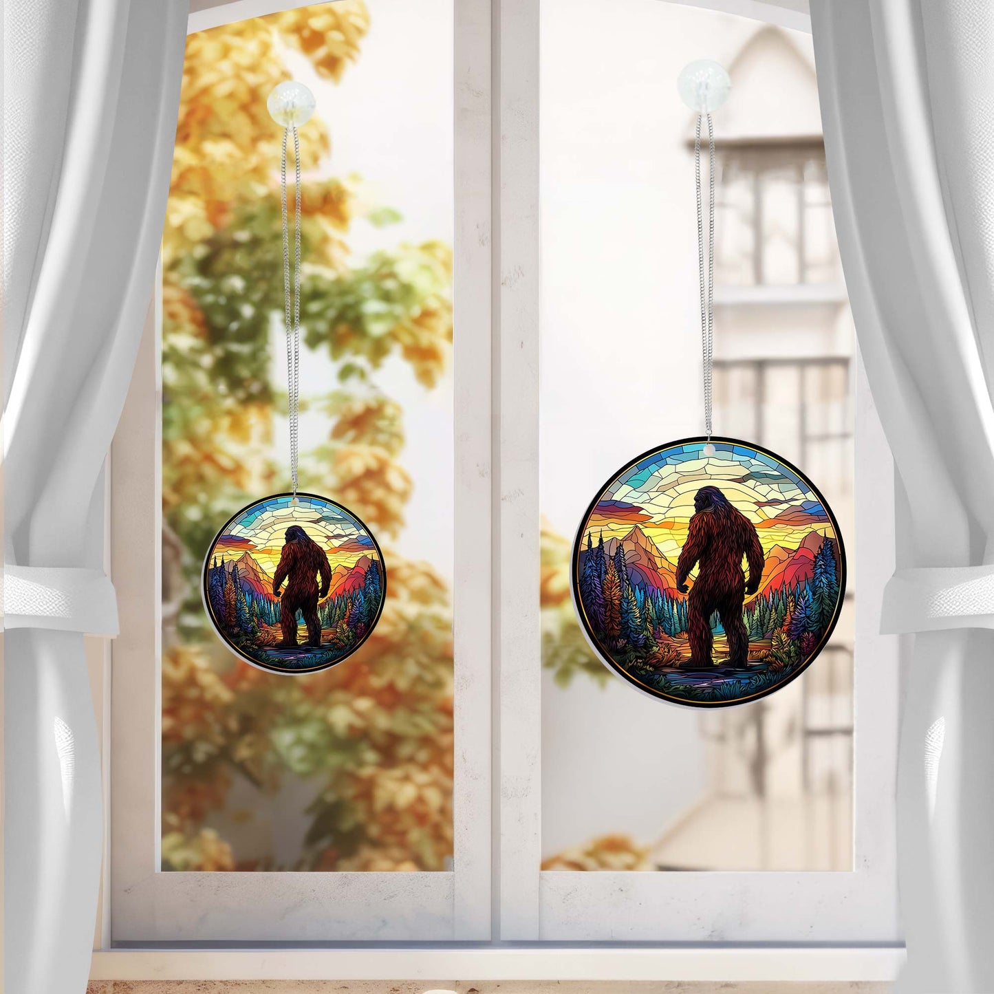 Bigfoot Sasquatch Suncatcher Acrylic Hanging Sign TQN4371AS