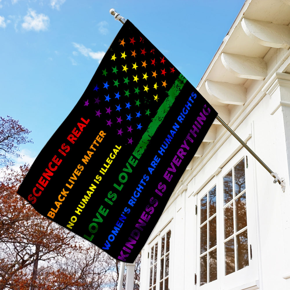 Black Lives Matter Love Is Love Flag