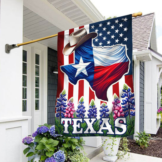 Texas Bluebonnet Flag Texas Flag American Flag VTM831F