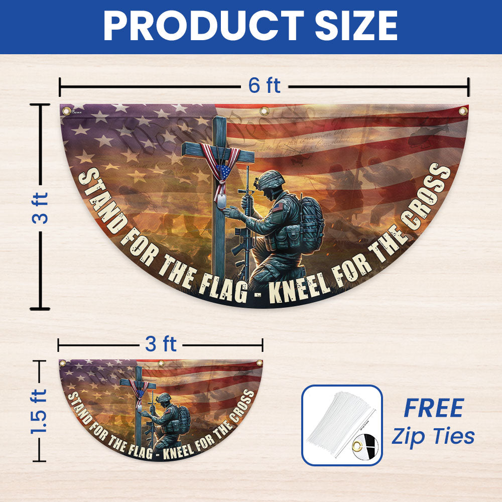 Memorial Day Stand For The Flag Kneel For The Cross Veterans Flag PHB21TTH