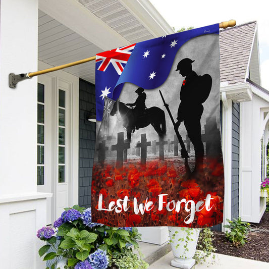 Australian Veteran Lest We Forget Anzac Day Australia Flag MLN1156F