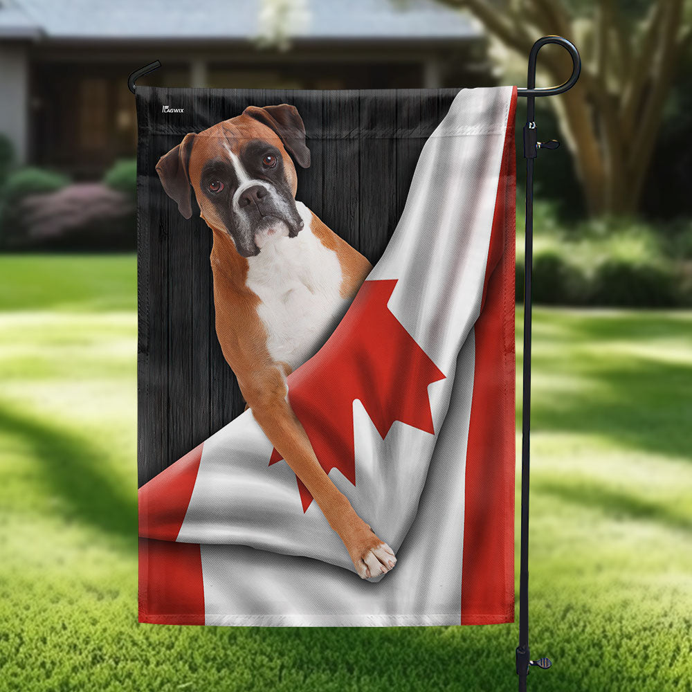 Canadian Dogs Boxer Dog Flag VTM1282TDH
