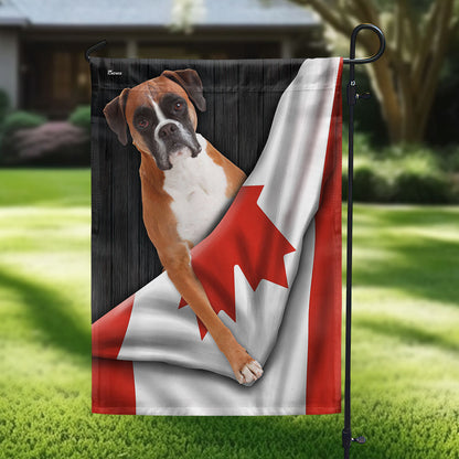 Canadian Dogs Boxer Dog Flag VTM1282TDH