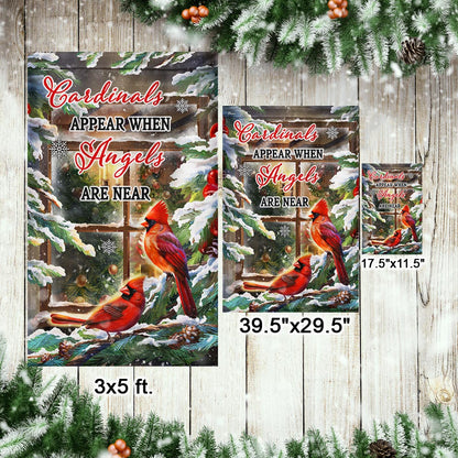 Cardinal Christmas Flag Cardinals Appear When Angels Are Near MLN1978F