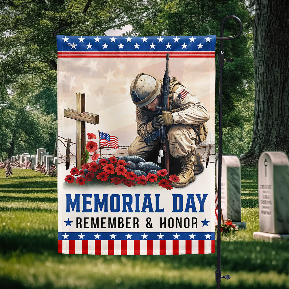Memorial Day Veteran Remember And Honor Flag NTT12TTH