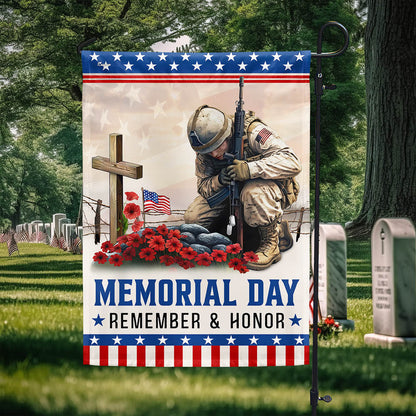 Memorial Day Veteran Remember And Honor Flag NTT12TTH