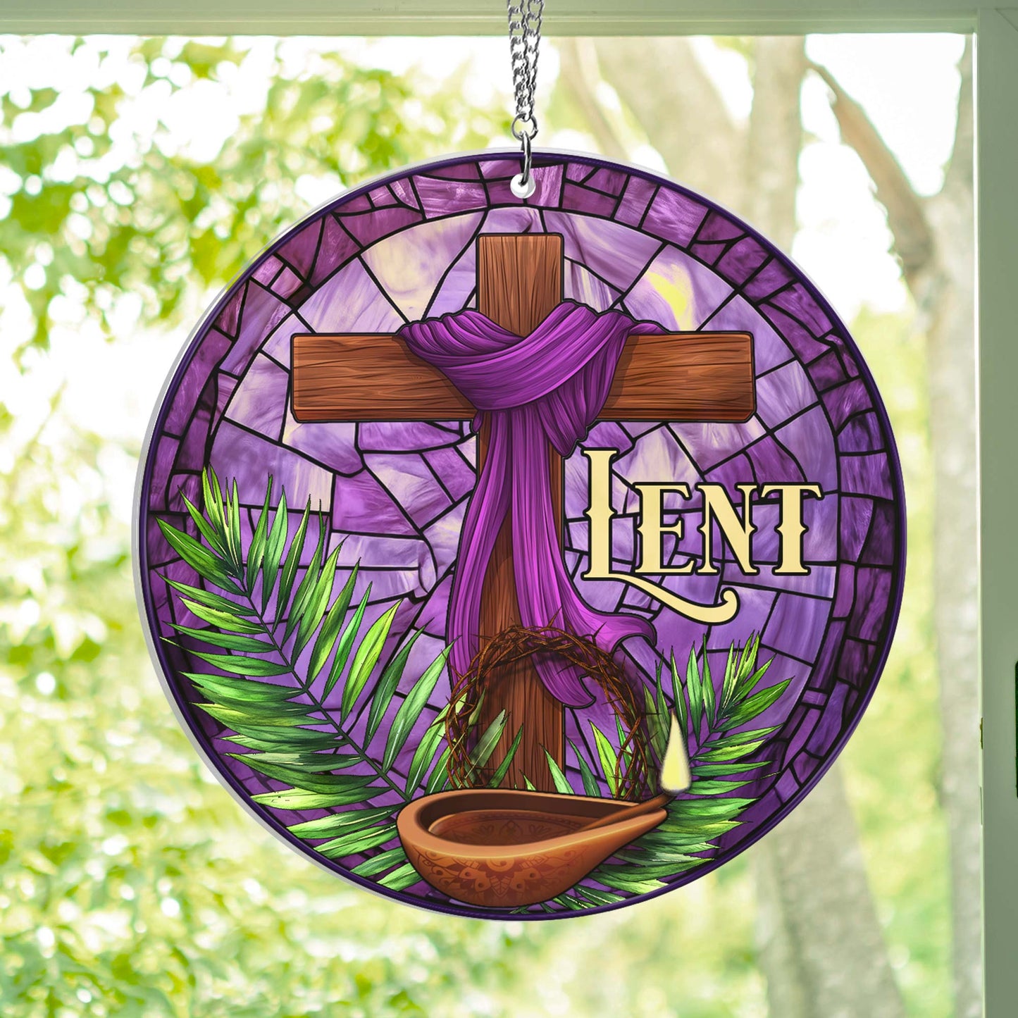 The Season of Lent Easter Acrylic Suncatcher Window Hanging Sign TQN4890HVN