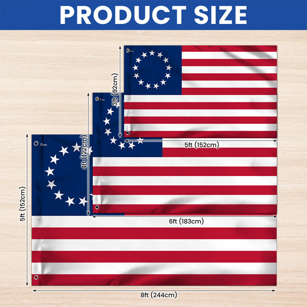 Betsy Ross American Grommet Flag TPT922NTH