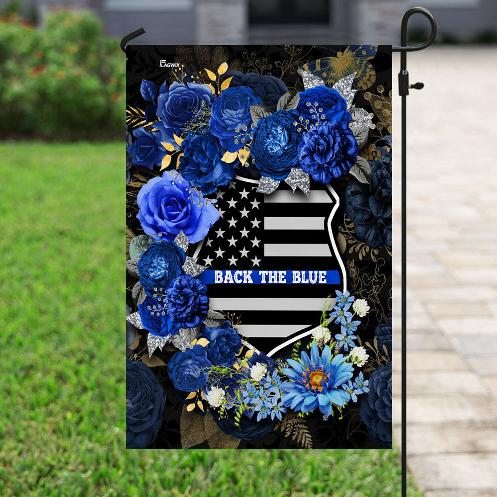 Back The Blue Police Officer Flag