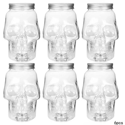 6-Pack Skull Jars