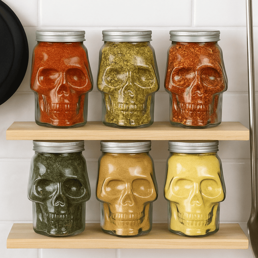 6-Pack Skull Jars
