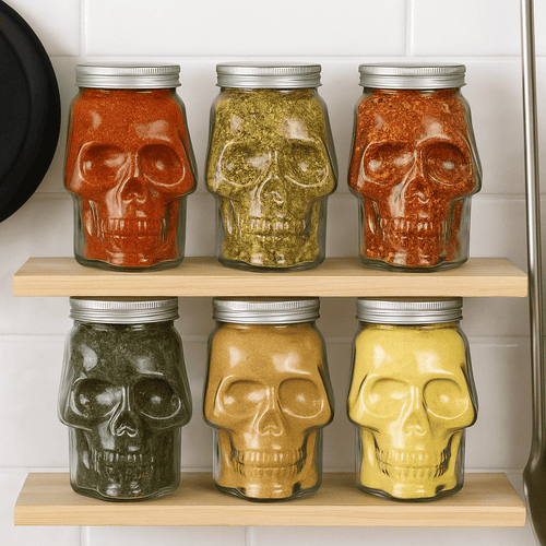 6-Pack Skull Jars