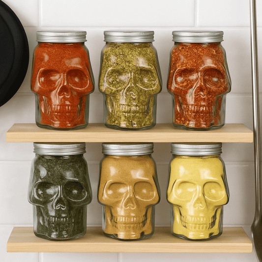 6-Pack Skull Jars