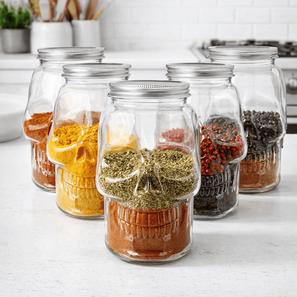 6-Pack Skull Jars
