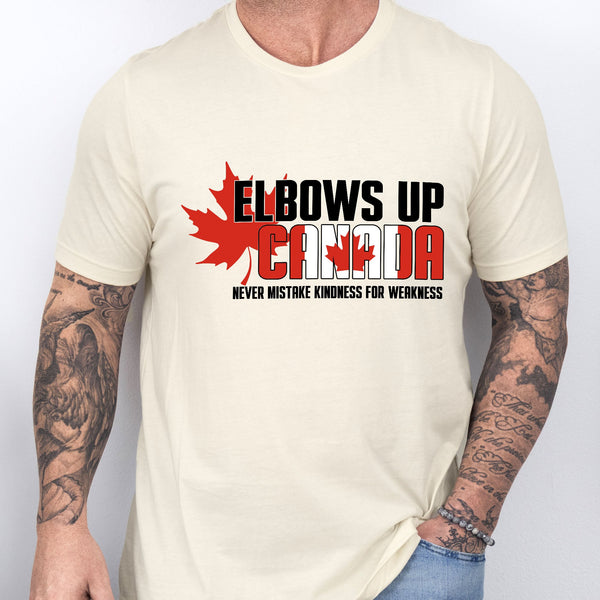 Elbows Up Canada Never Mistake Kindness For Weakness Canadian Shirt MLN5419TTH