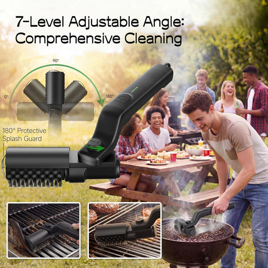 Electric BBQ Grill Brush Cleaner 3X Faster