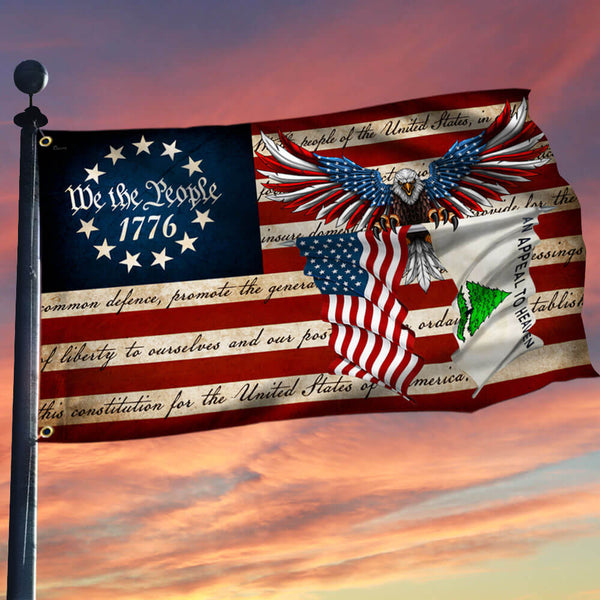 Flagwix American Flag - We The People Betsy Ross 1776 An Appeal To Heaven Pine Tree Patriotic Eagle American Flag TPT1994GF