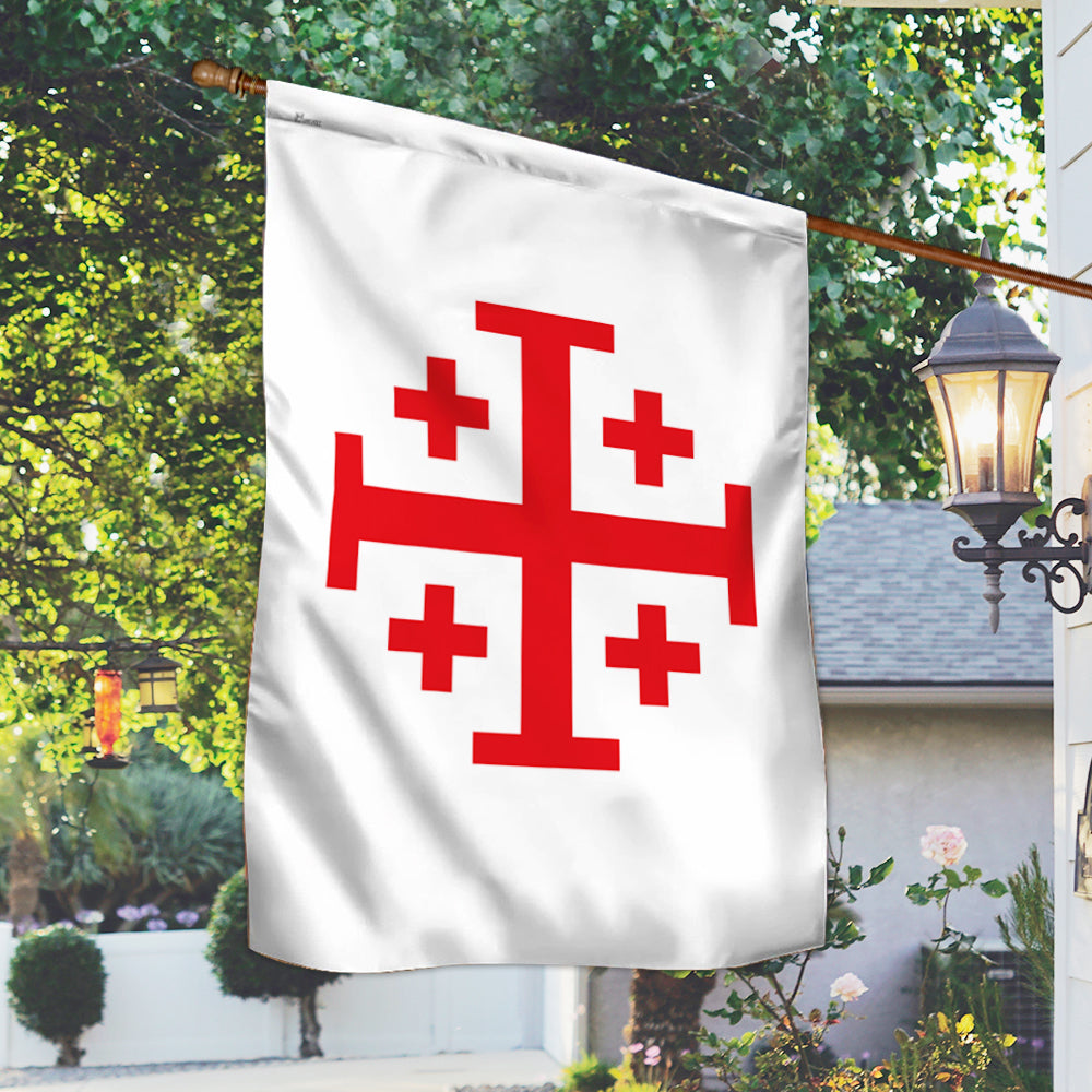 Jerusalem Catholic Cross Flag Crusader Flag TQN4672F