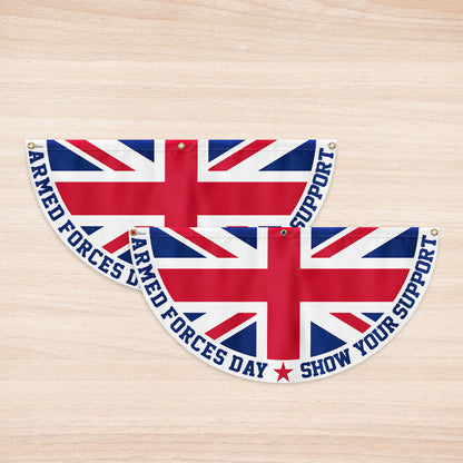 Armed Forces Day UK Non-Pleated Fan Flag TQN5022TNB
