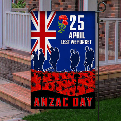Anzac Day Veteran Lest We Forget New Zealand Flag MLH2251F