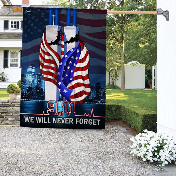 911 Patriot Day Flag 9/11 September 11 Never Forget TQN1414F