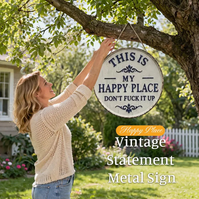 “This Is My/Our Happy Place” Wall Sign