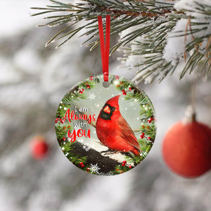 Cardinal. I Am Always With You Ceramic Ornament