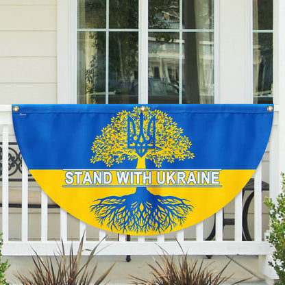 Stand With Ukraine Non-Pleated Fan flag TQN4933TNB