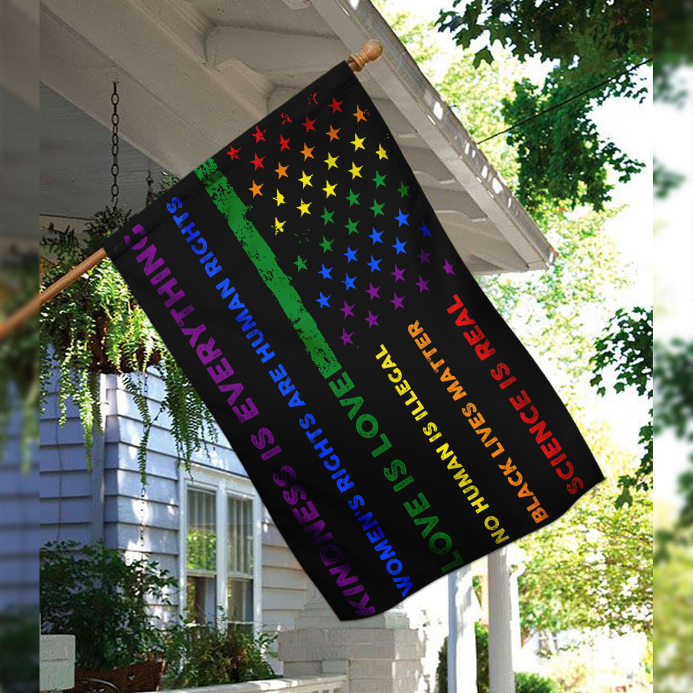 Black Lives Matter Love Is Love Flag