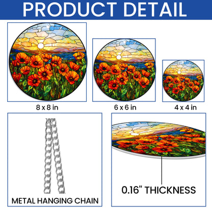 California Poppies Acrylic Suncatcher Hanging Sign Gift For California VTM985AS