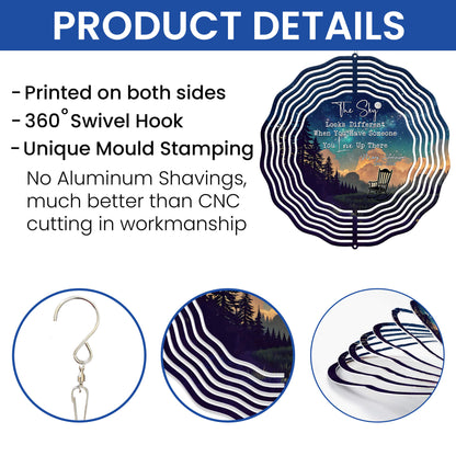 Personalized Memorial The Sky Looks Different When You Have Wind Spinner TQN4833TNB