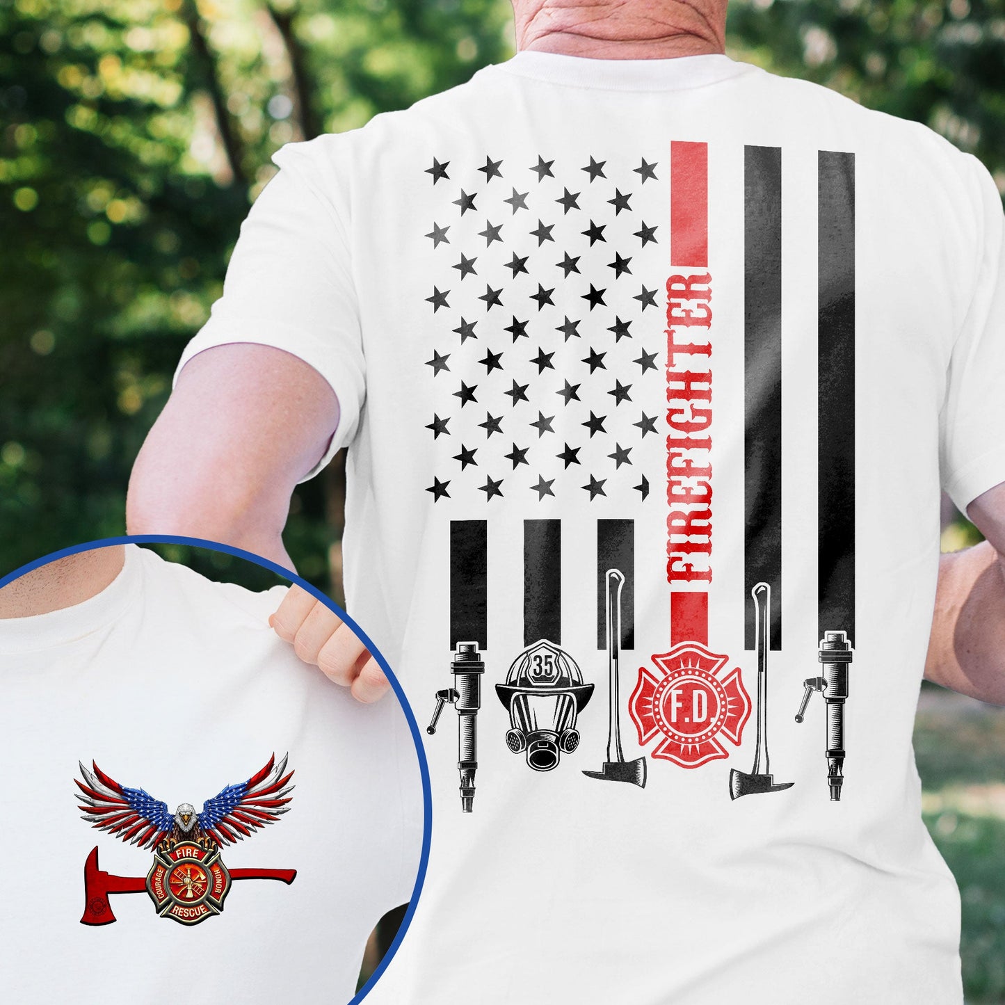 The Thin Red Line American Eagle Firefighter T-Shirt TPT2695TDH