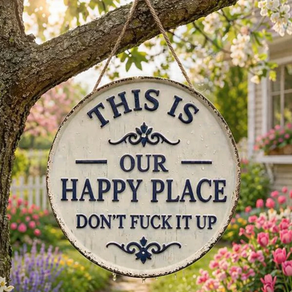 “This Is My Happy Place” Door Sign