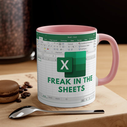 Freak In The Sheets Excel Mug - Funny Coder Gift