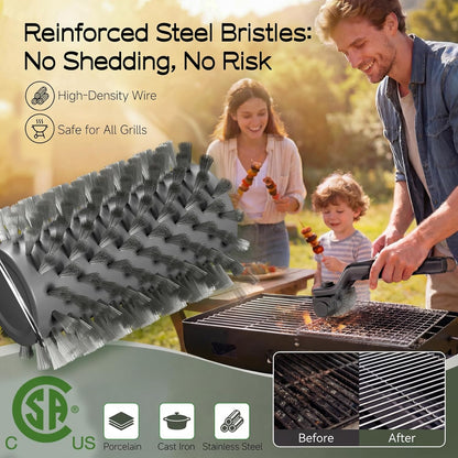 Electric BBQ Grill Brush Cleaner 3X Faster