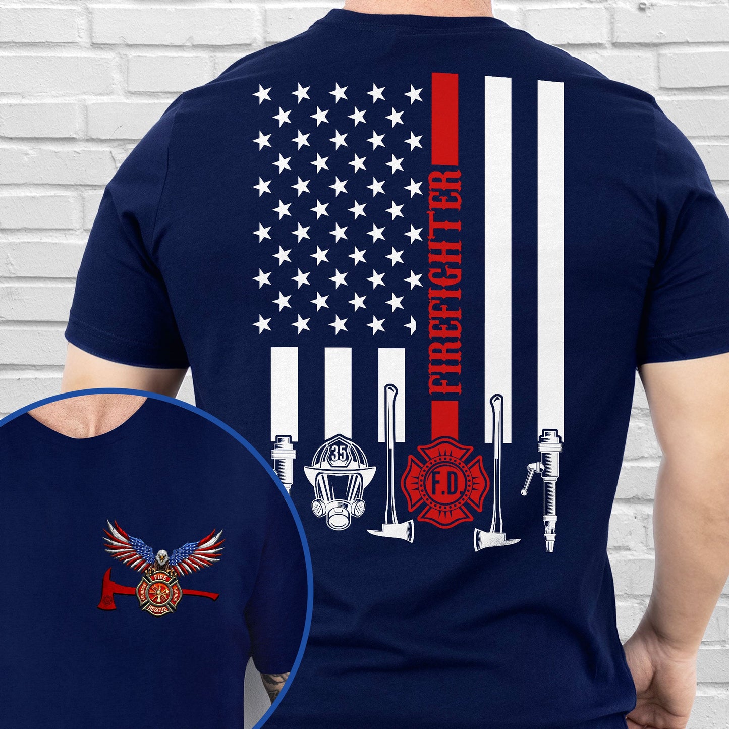 The Thin Red Line American Eagle Firefighter T-Shirt TPT2695TDH