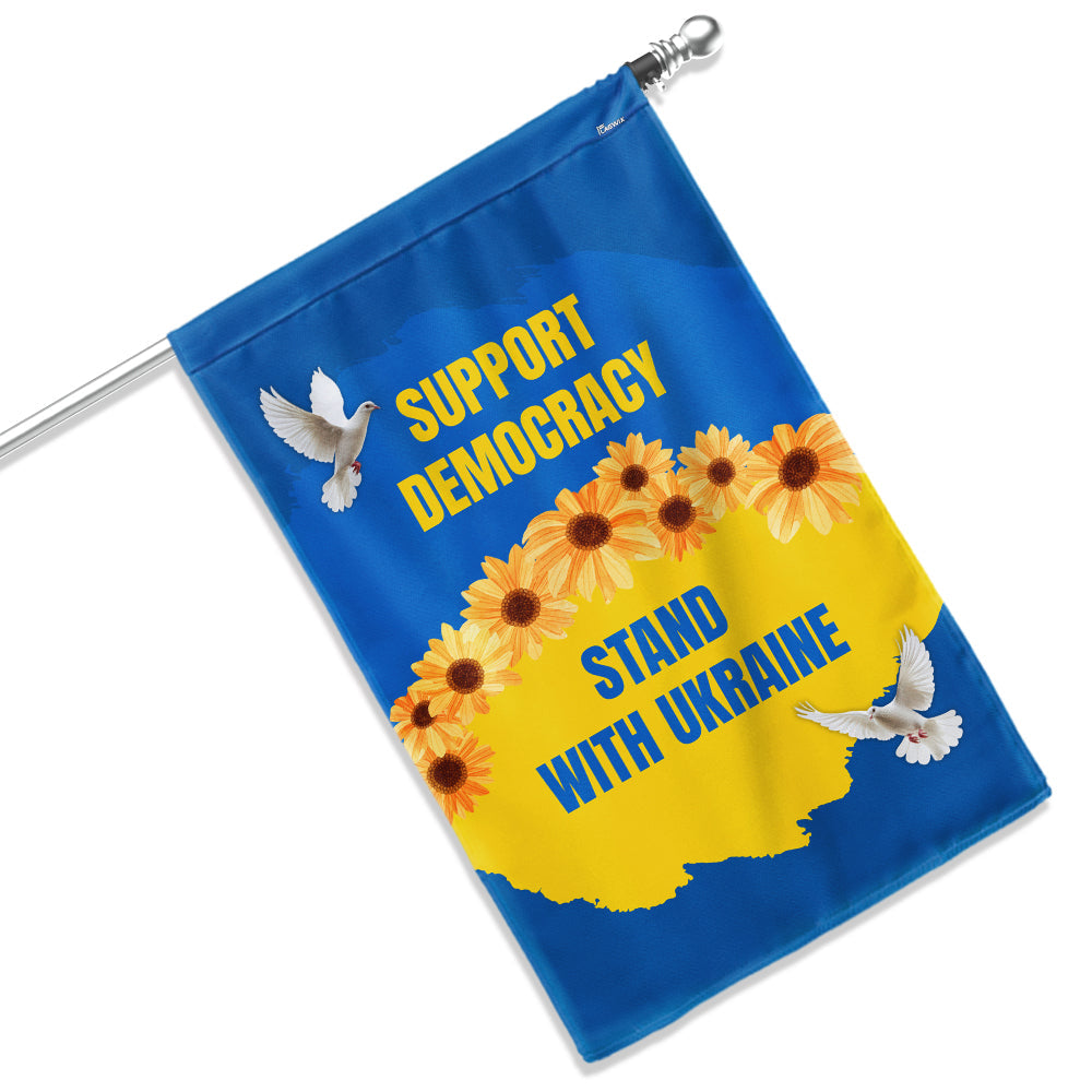 Stand with Ukraine Support Democracy Flag MLN5334PMN