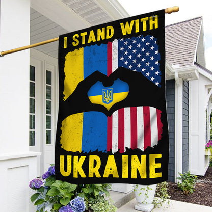 I Stand With Ukraine American American Flag TQN4930NTH