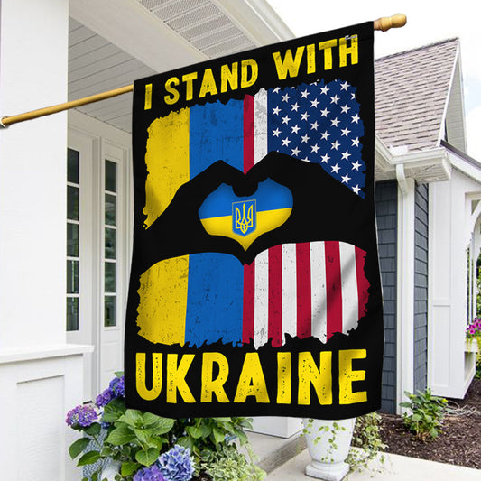 I Stand With Ukraine American American Flag TQN4930NTH