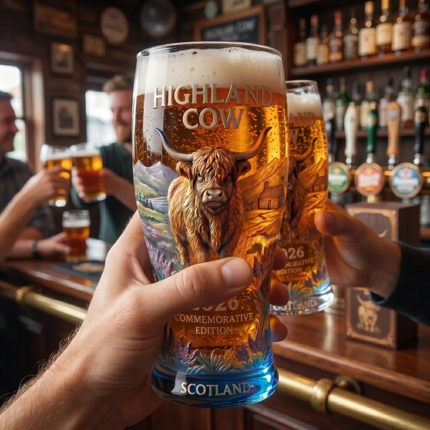 Last Day Promo: 49% OFF - Highland Cow 2026 Commemorative Glass