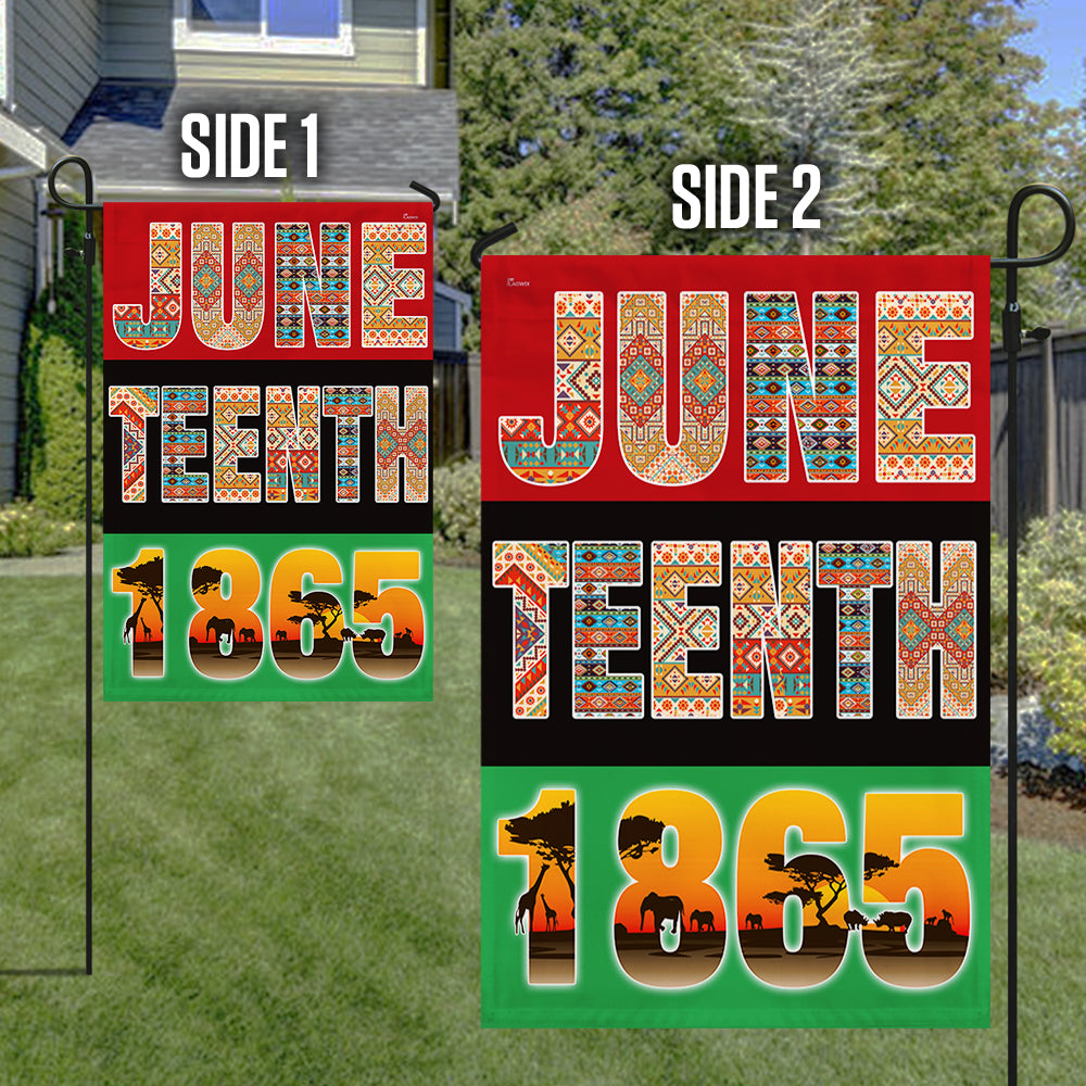 Black History Month Flag Juneteenth 1865 BNN145F