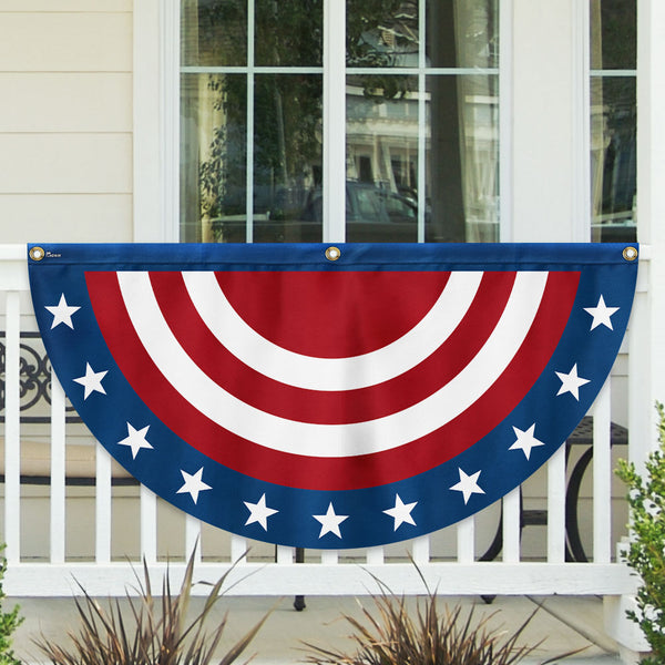Flagwix American Flag - Happy 4th Of july Independence Day Non-pleated Fan Flag TQN3123FL