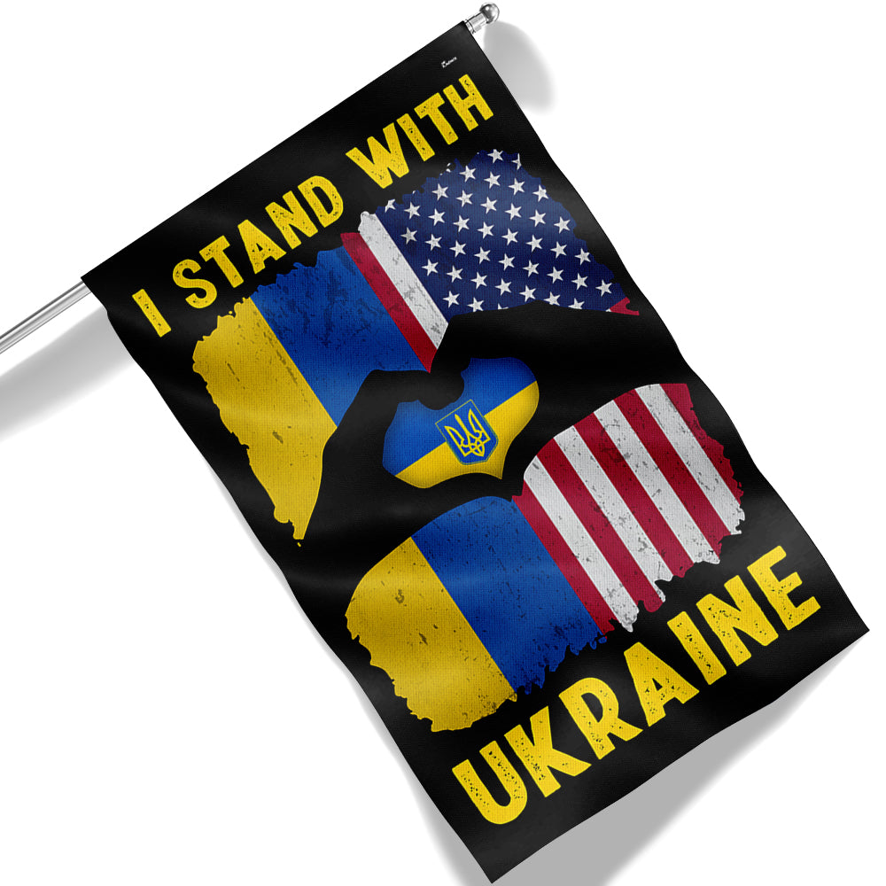 I Stand With Ukraine American American Flag TQN4930NTH
