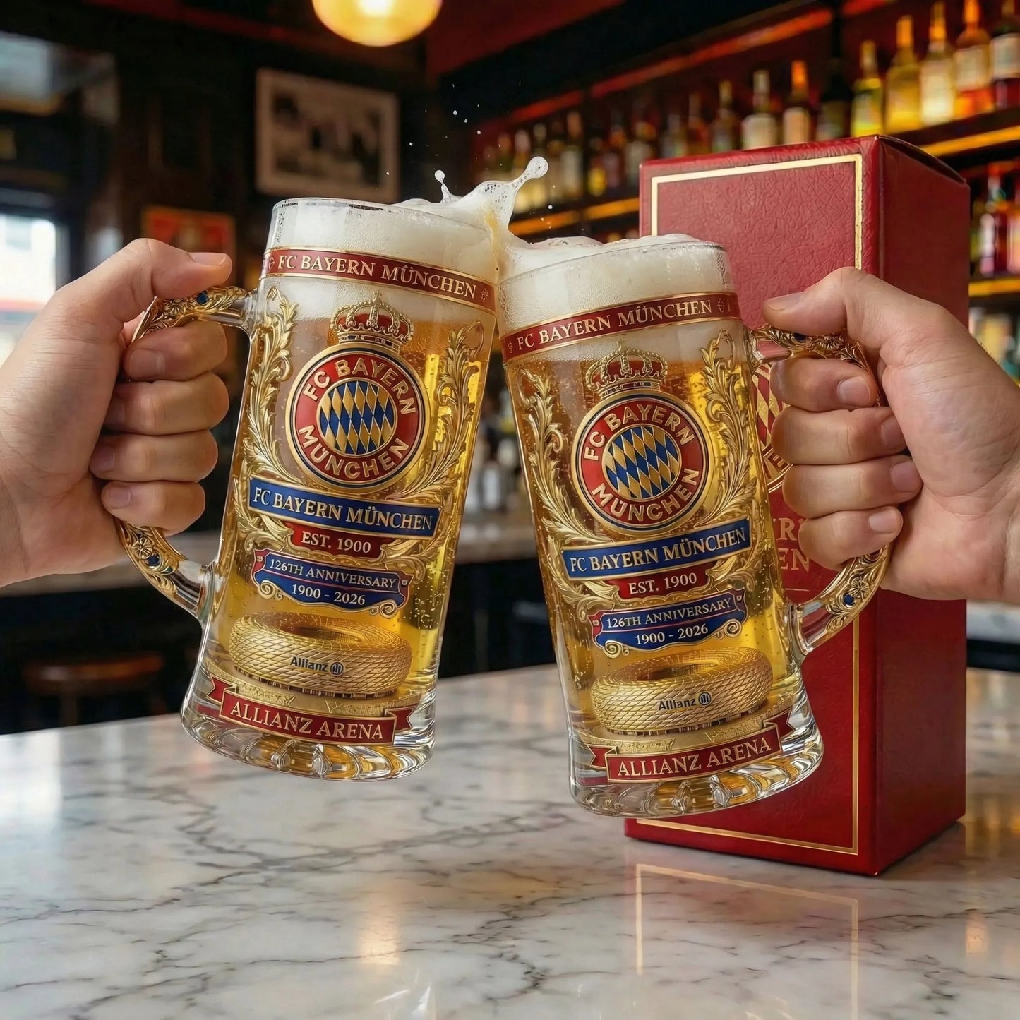 FC Bayern Munich 126th Anniversary Beer Stein