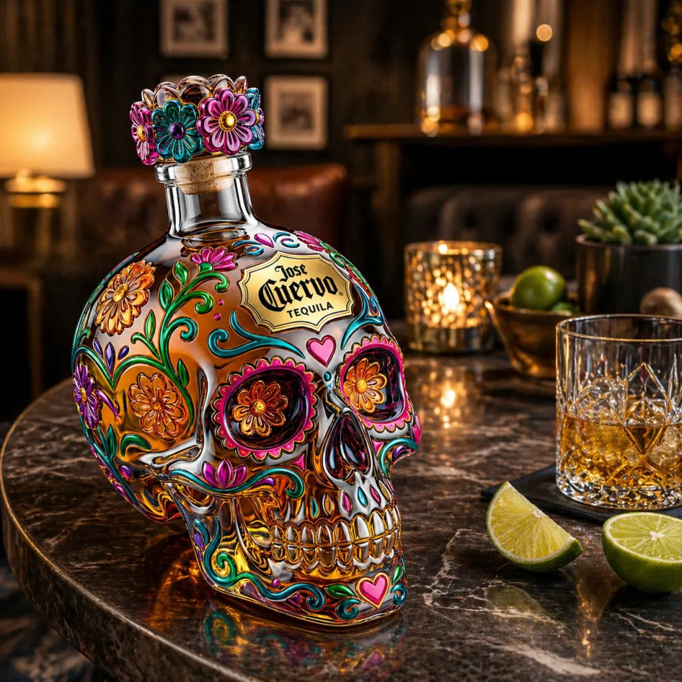 Limited Edition Day of the Dead Tequila Bottle