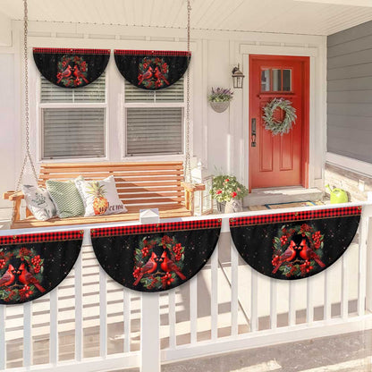 Cardinal Merry Christmas Non-Pleated Fan Flag TQN3753FL